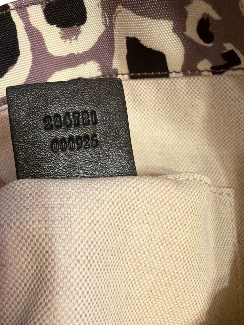 Gucci Rare Lavender Leopard Print Canvas Mini Tote Bag - Picture 9 of 9